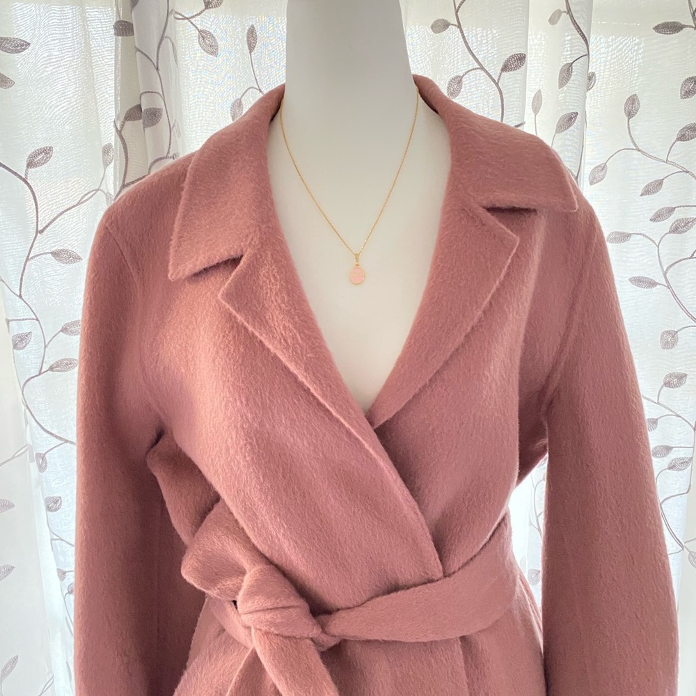 NWT Barneys New York $895 The Loom Alpaca A-Line Handmade Womens' Coat size L - Picture 3 of 10